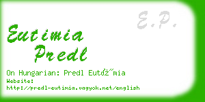 eutimia predl business card